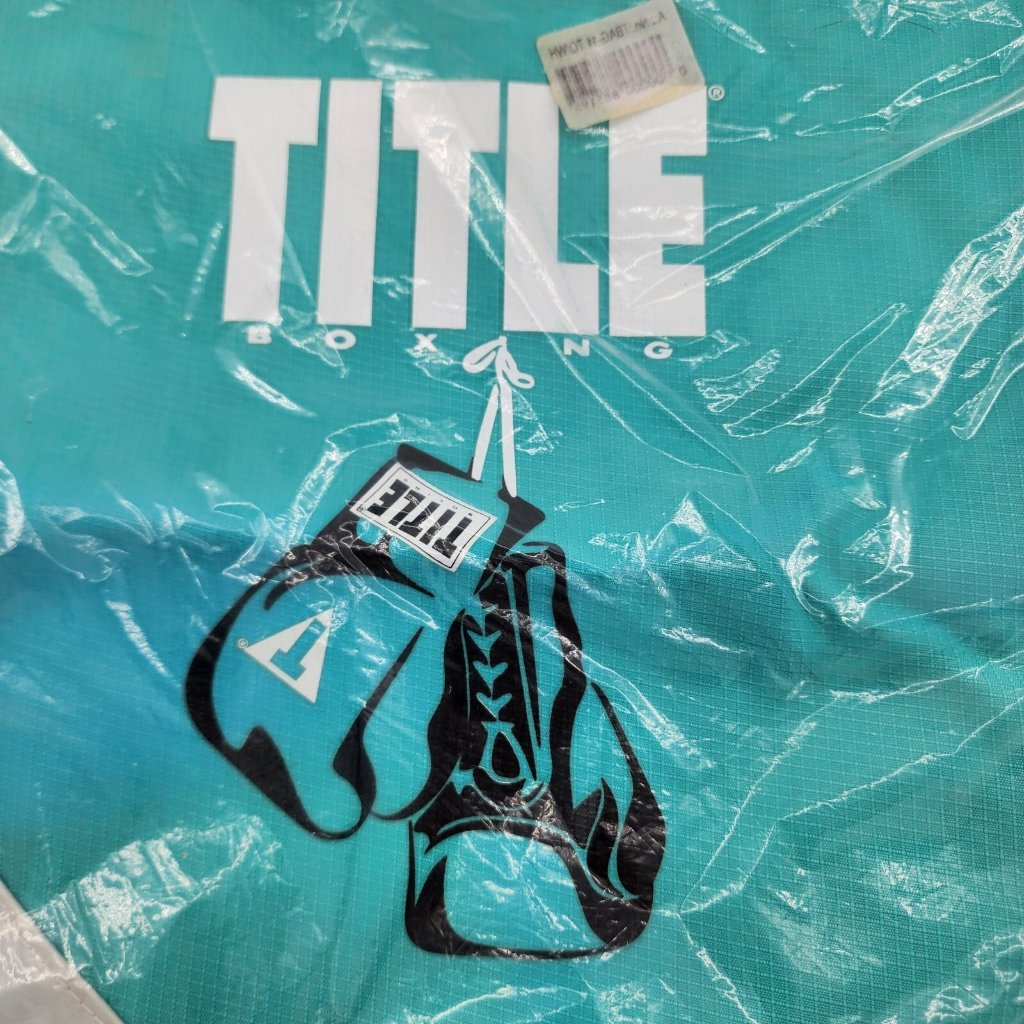 New Title Boxing Club Drawstring Backpack Sport Bag Blue/White Graphic 16"X13" — image 2 of 7